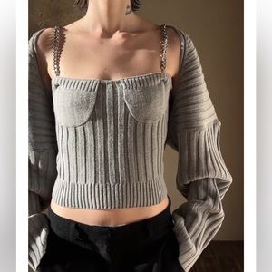 Knit Bolero Tank Set